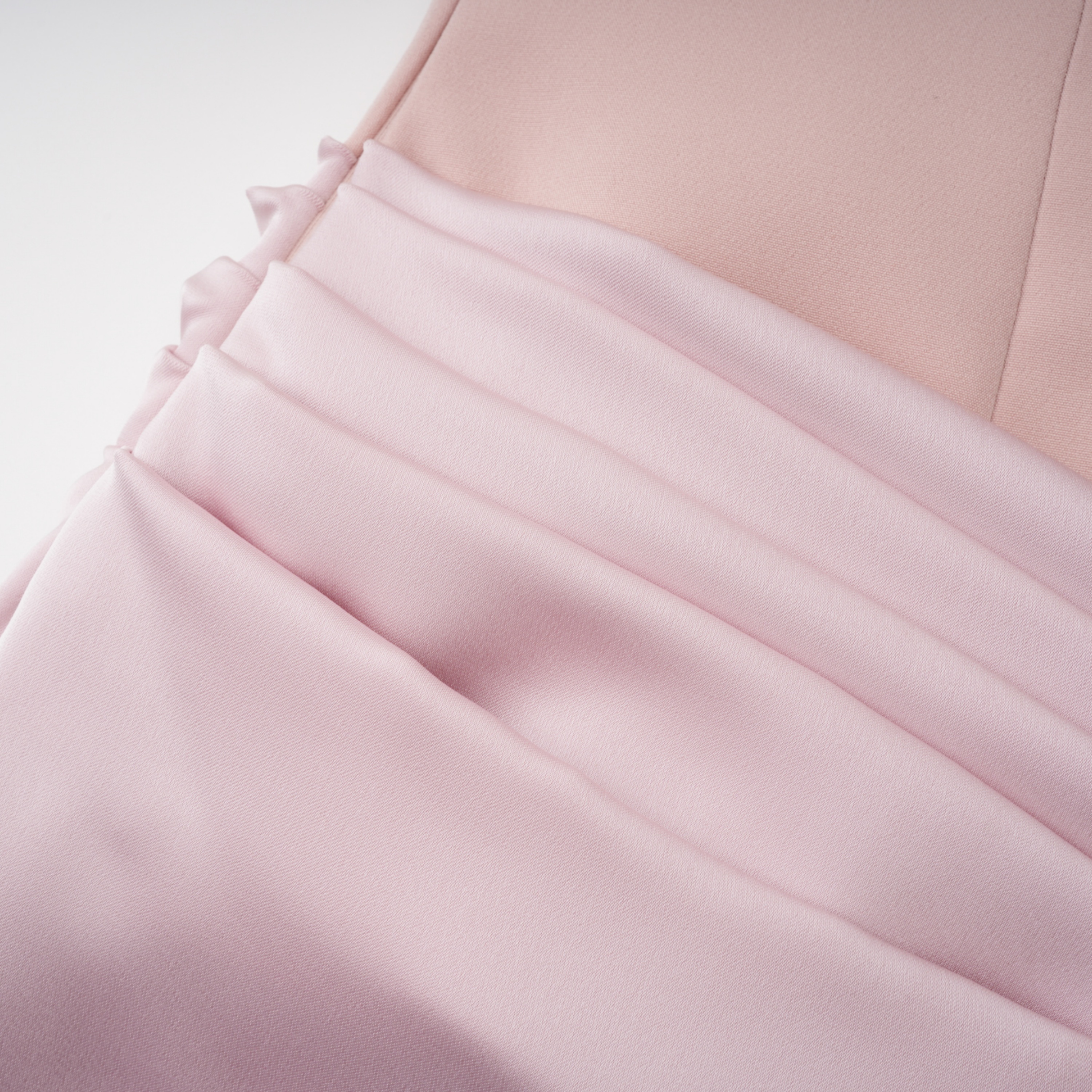Zinnia Pink Ruched Maxi Dress with Bow Straps