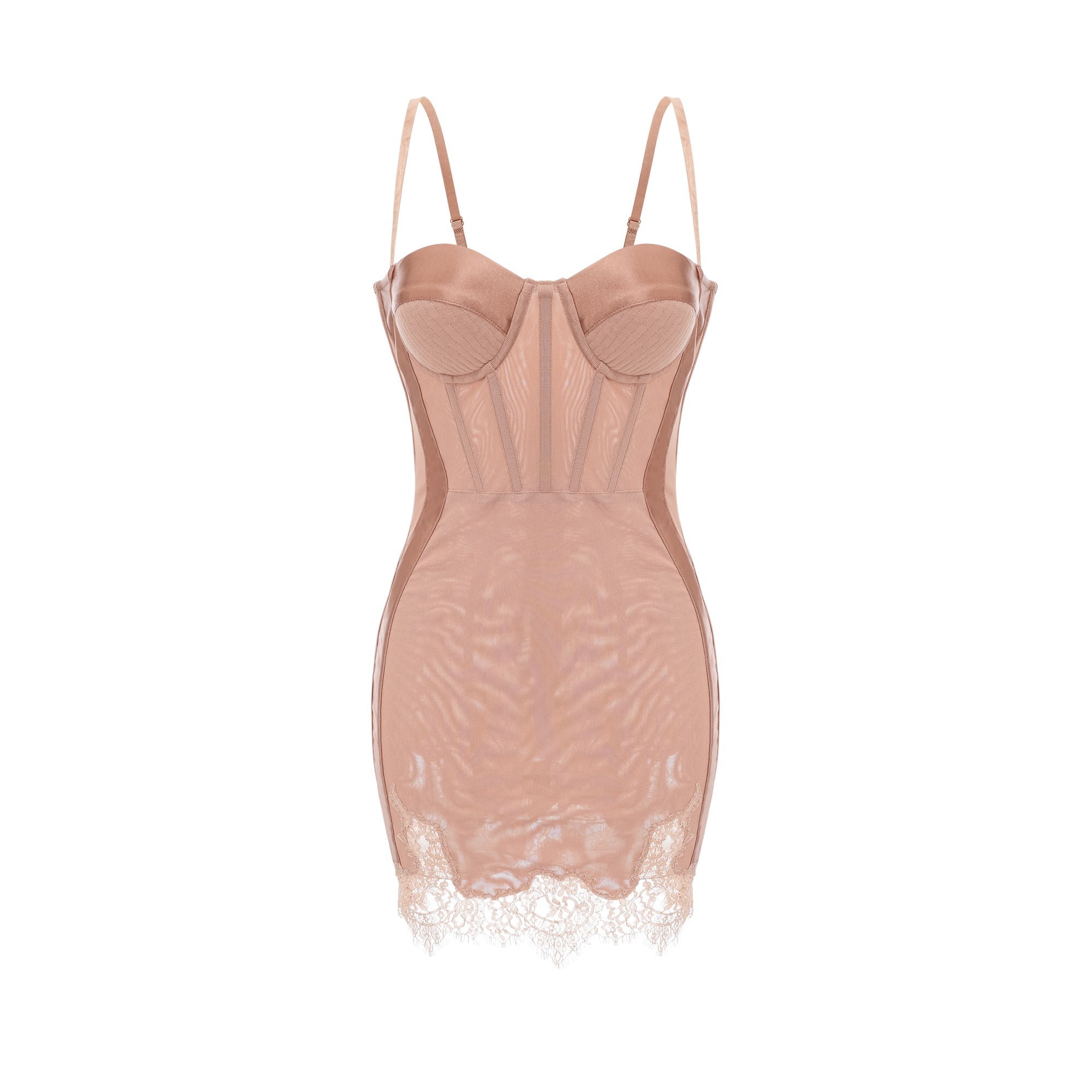 Coline pink bustier-style mini dress - Miss Rosier - Women's Online Boutique